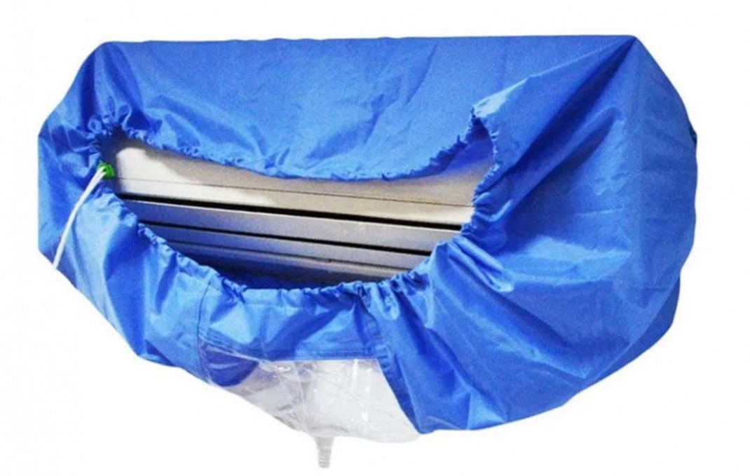 COBERTOR VINILICO MANTENCION AIRE ACONDICIONADO (HASTA 36000BTU) INCLUYE ESTUCHE DE TRANSPORTE - 1