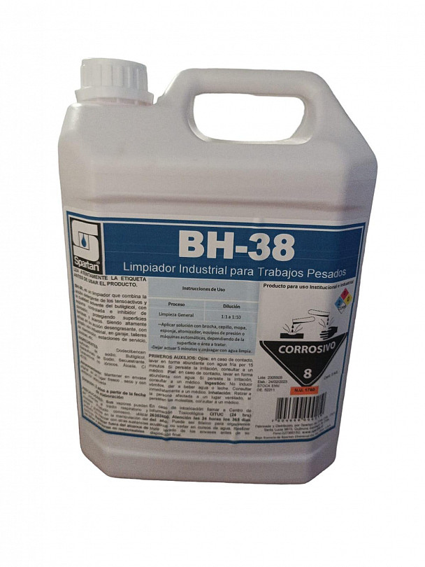 LIQUIDO PARA UNIDAD INTERIORES AIRE ACONDICIONADO  BH-38 ENVASE 5 LTS - 1