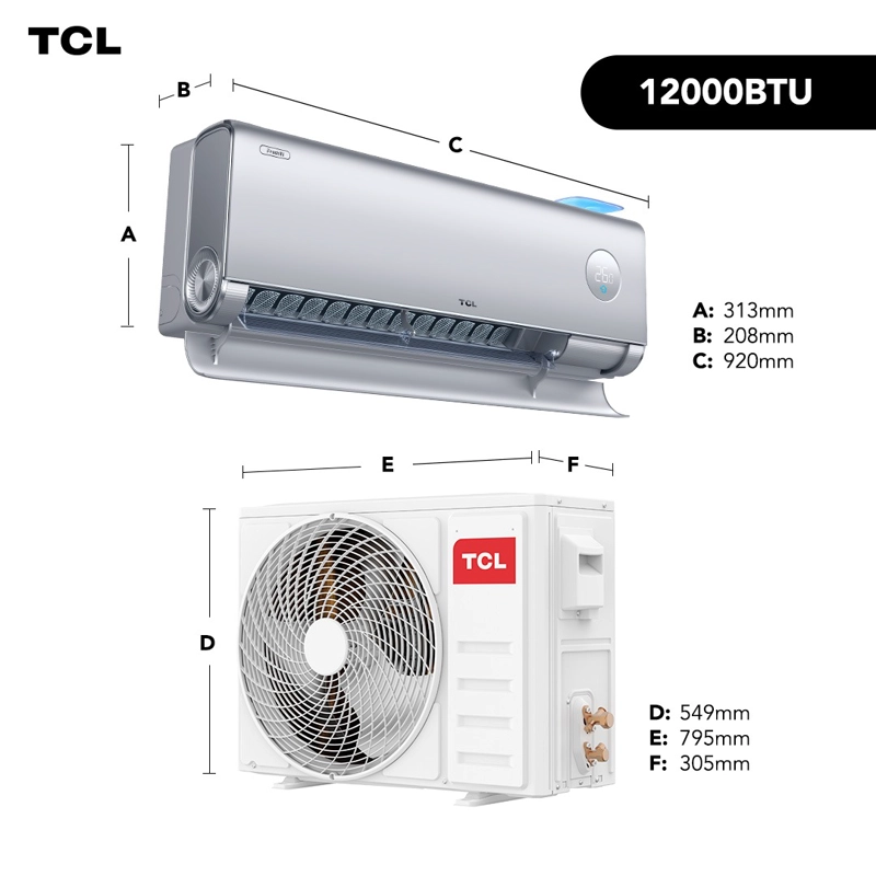 TCL AIRE ACONDICIONADO INVERTER TCL FRESHIN 12.000 BTU WIFI
