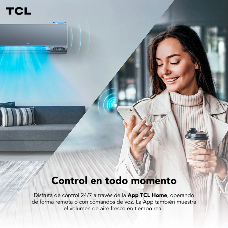 AIRE ACONDICIONADO INVERTER TCL FRESHIN 12.000 BTU WIFI - 3