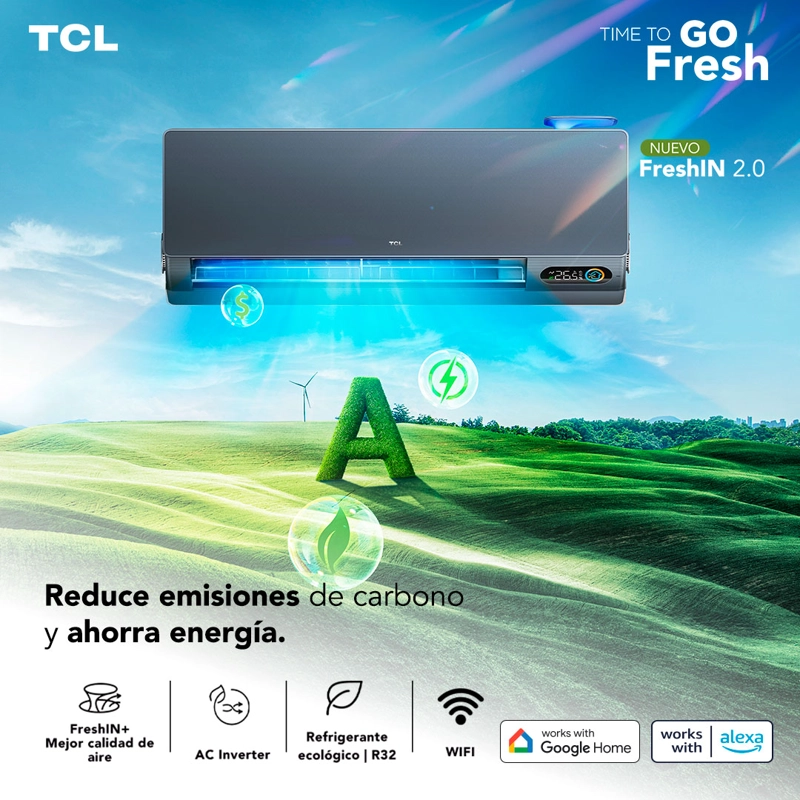 AIRE ACONDICIONADO INVERTER TCL FRESHIN 12.000 BTU WIFI - 5
