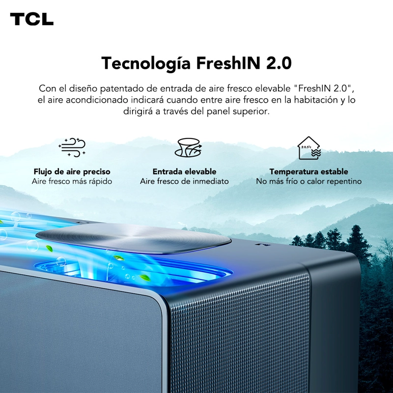AIRE ACONDICIONADO INVERTER TCL FRESHIN 12.000 BTU WIFI - 10