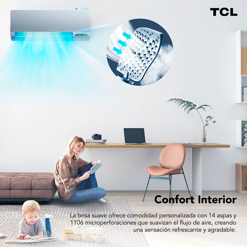 AIRE ACONDICIONADO INVERTER TCL FRESHIN 12.000 BTU WIFI - 13