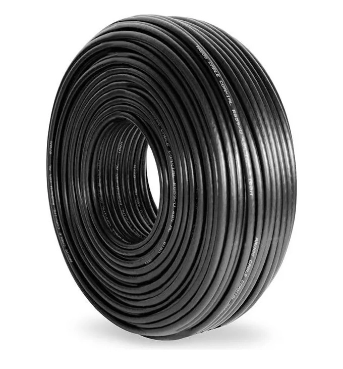 CORDON ELECTRICO ROLLO 50 MTS CONTINUOS  DE 3X2,5MM NEGRO - 1