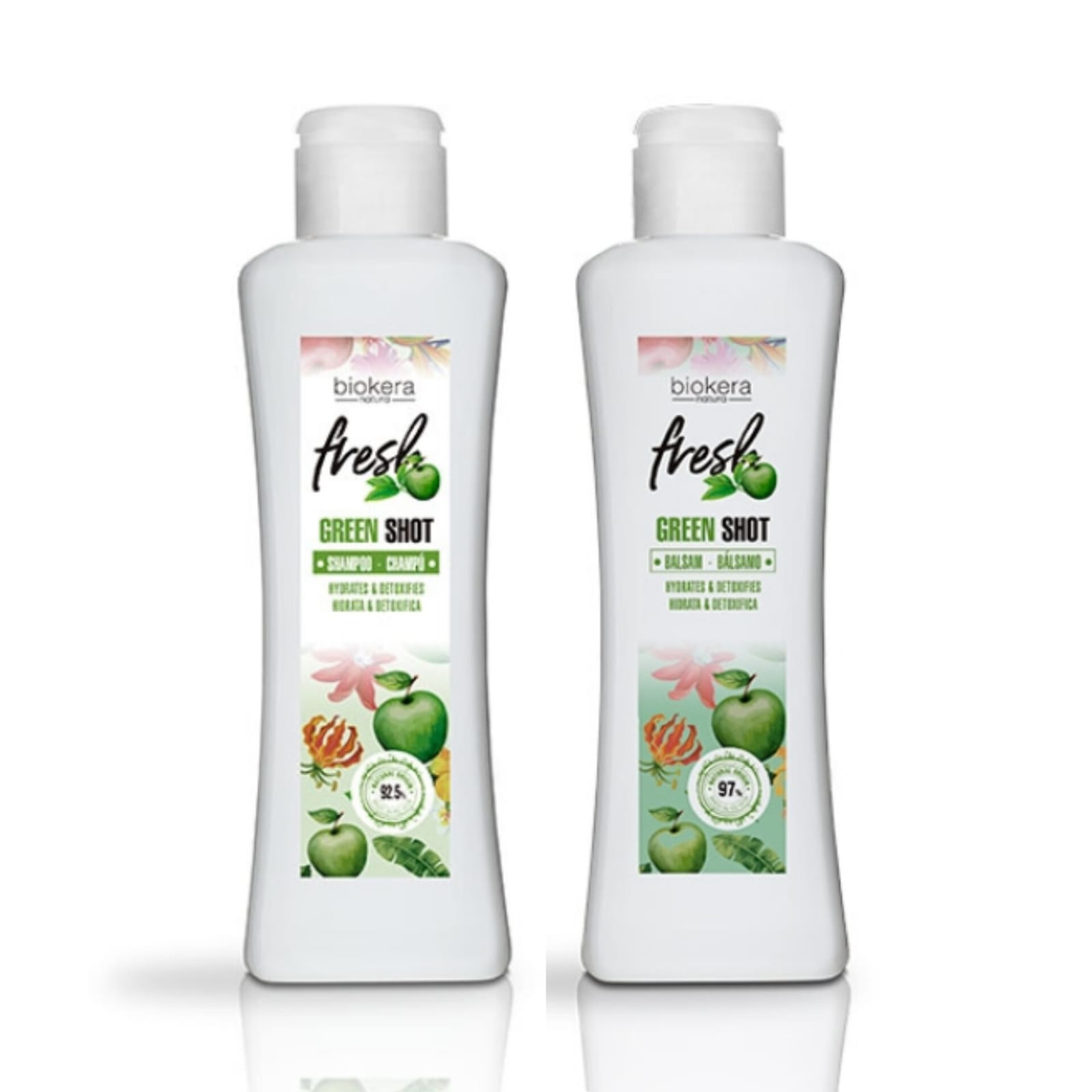 SHAMPOO SALERM Y ACONDICIONADOR GREEN SHOT HIDRATACION DETOX