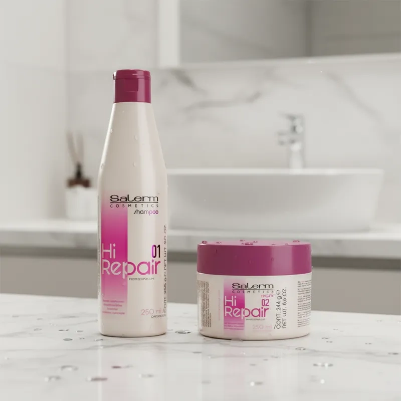SHAMPOO SALERM HI REPAIR 250ML + MASCARILLA HI REPAIR 250ML - 1