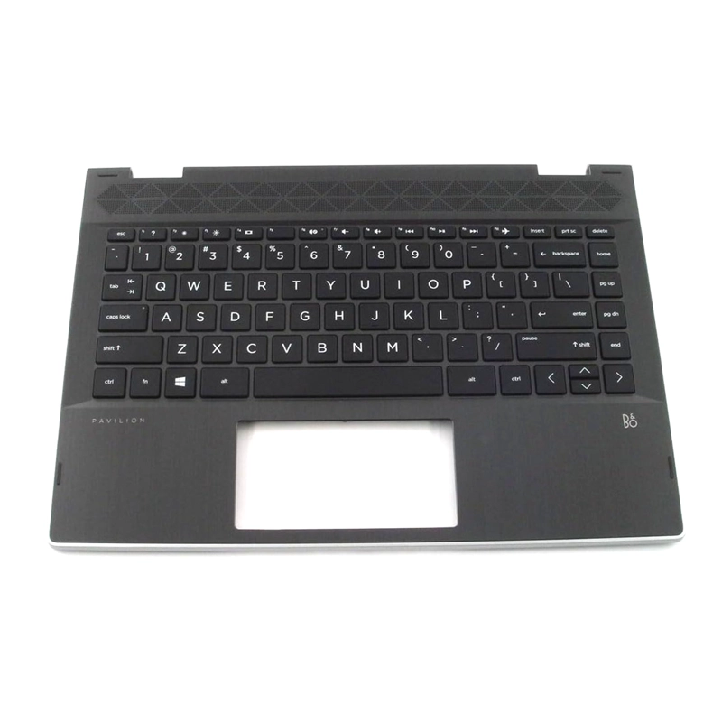 TOP COVER HP TECLADO INGLE S NEGRO PARA NOTEBOOK PAVILION X360 14-CD 14M-CD 14T-CD (NUEVO) - 1