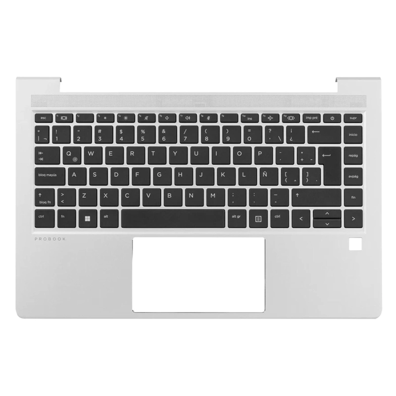 TOP COVER HP TECLADO RETROILUMINADO ESPAÑOL PLATA PARA NOTEBOOK PROBOOK 440 445 G8 (NUEVO) - 1