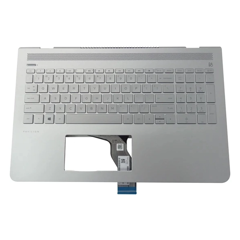 TOP COVER HP TECLADO RETROILUMINADO ESPAÑOL PLATA PARA NOTEBOOK PAVILION 15-CD (NUEVO) - 1