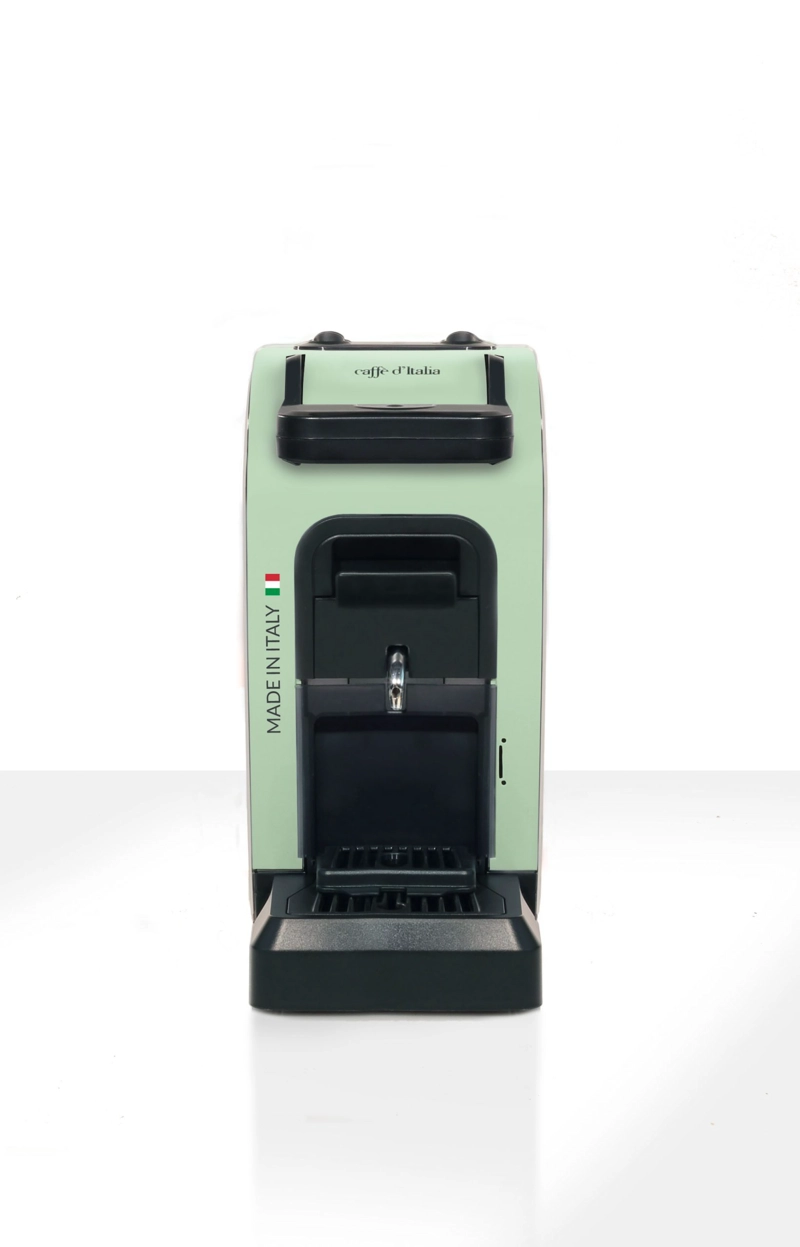 CAFETERA CAFFE D ITALIA BIRBA VERDE PISTACHO + 25 CÁPSULAS - 2