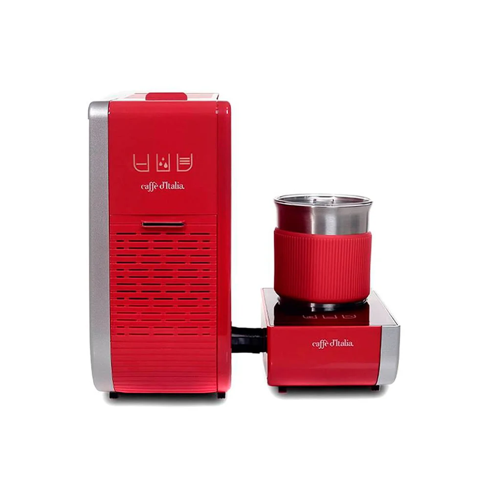 CAFETERA CAFFE D ITALIA & BATIDORA MAGICA MAGO ROJA + 25 CÁPSULAS - 1