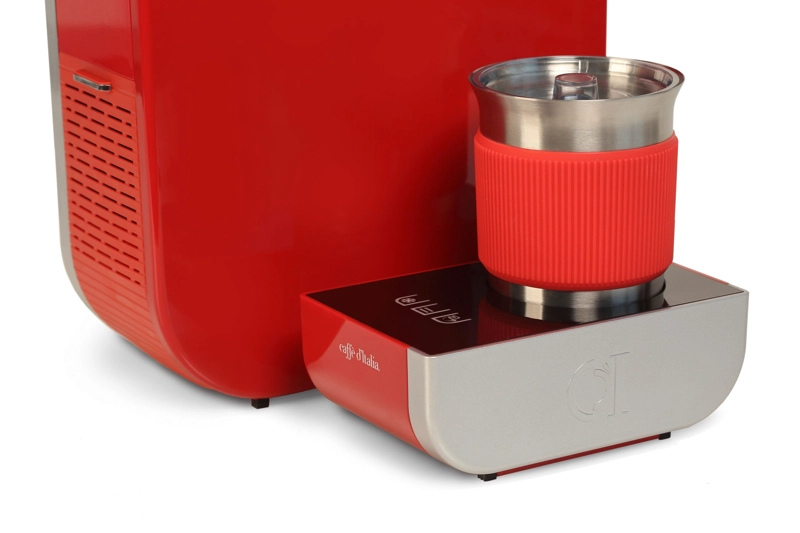 CAFETERA CAFFE D ITALIA & BATIDORA MAGICA MAGO ROJA + 25 CÁPSULAS - 2
