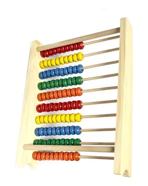 ABACO MADERA /JUGUETE DIDACTICO PARA APRENDIZAJE - 1