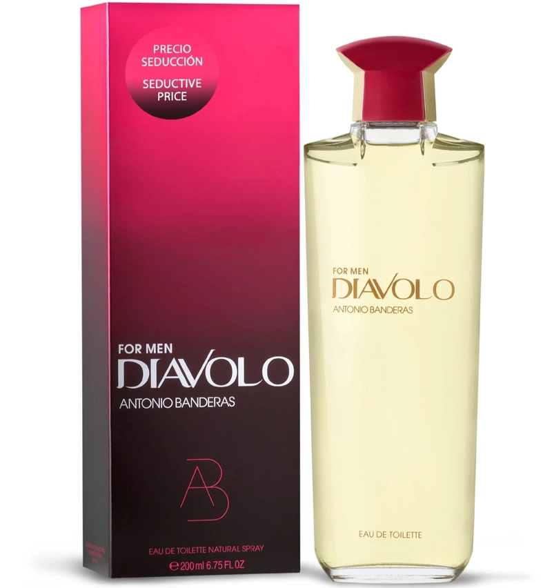 PERFUME DIAVOLO FOR MEN DE ANTONIO BANDERAS EAU DE TOILETTE 200 ML 100 ML - 1