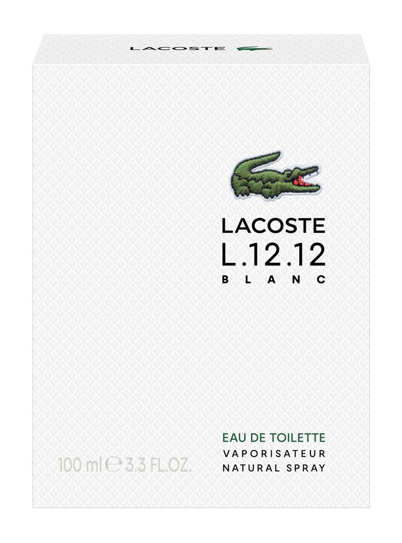 PERFUME LACOSSTE L.12.12 BLANC EDT 100 ML HOMBRE - 1