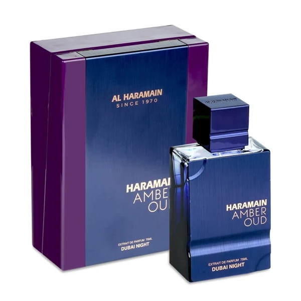 PERFUME AL HARAMAIN AMBER OUD DUBAI NIGHT EXTRAIT DE PARFUM 75 ML HOMBRE - 1