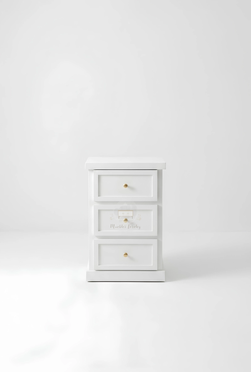 VELADOR MUEBLES LORELEY BLANCO DALA 3C MADERA - 4