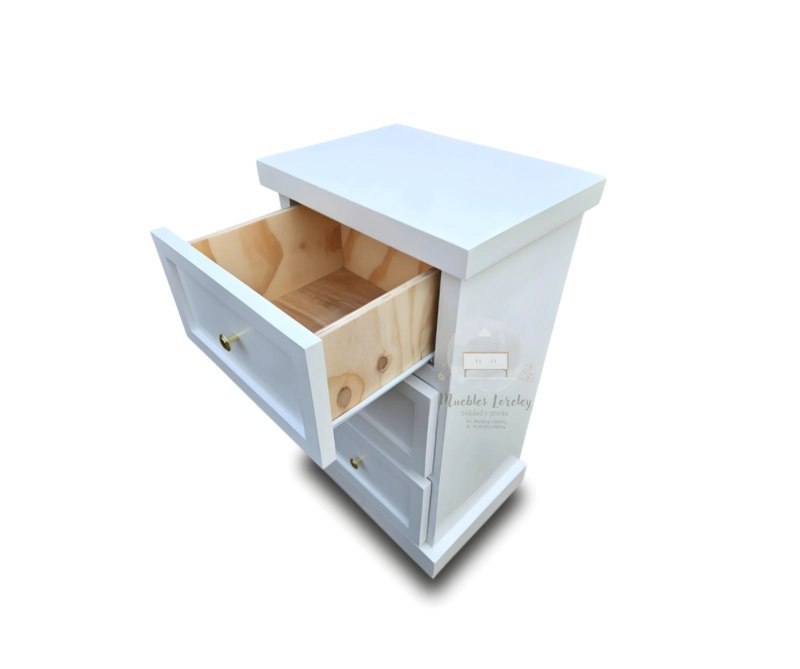 VELADOR MUEBLES LORELEY BLANCO DALA 3C MADERA - 7