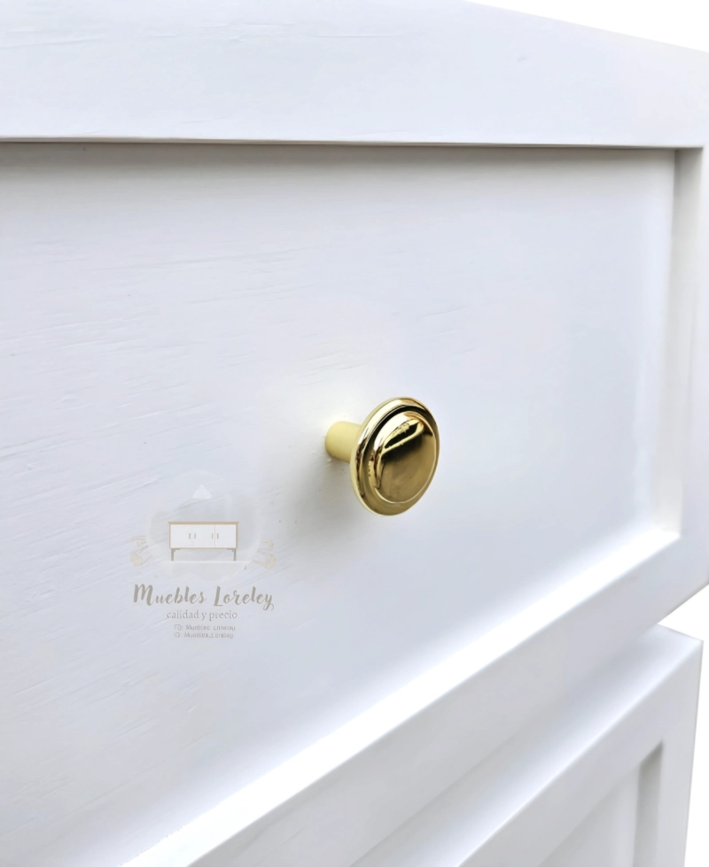 VELADOR MUEBLES LORELEY BLANCO DALA 3C MADERA - 8