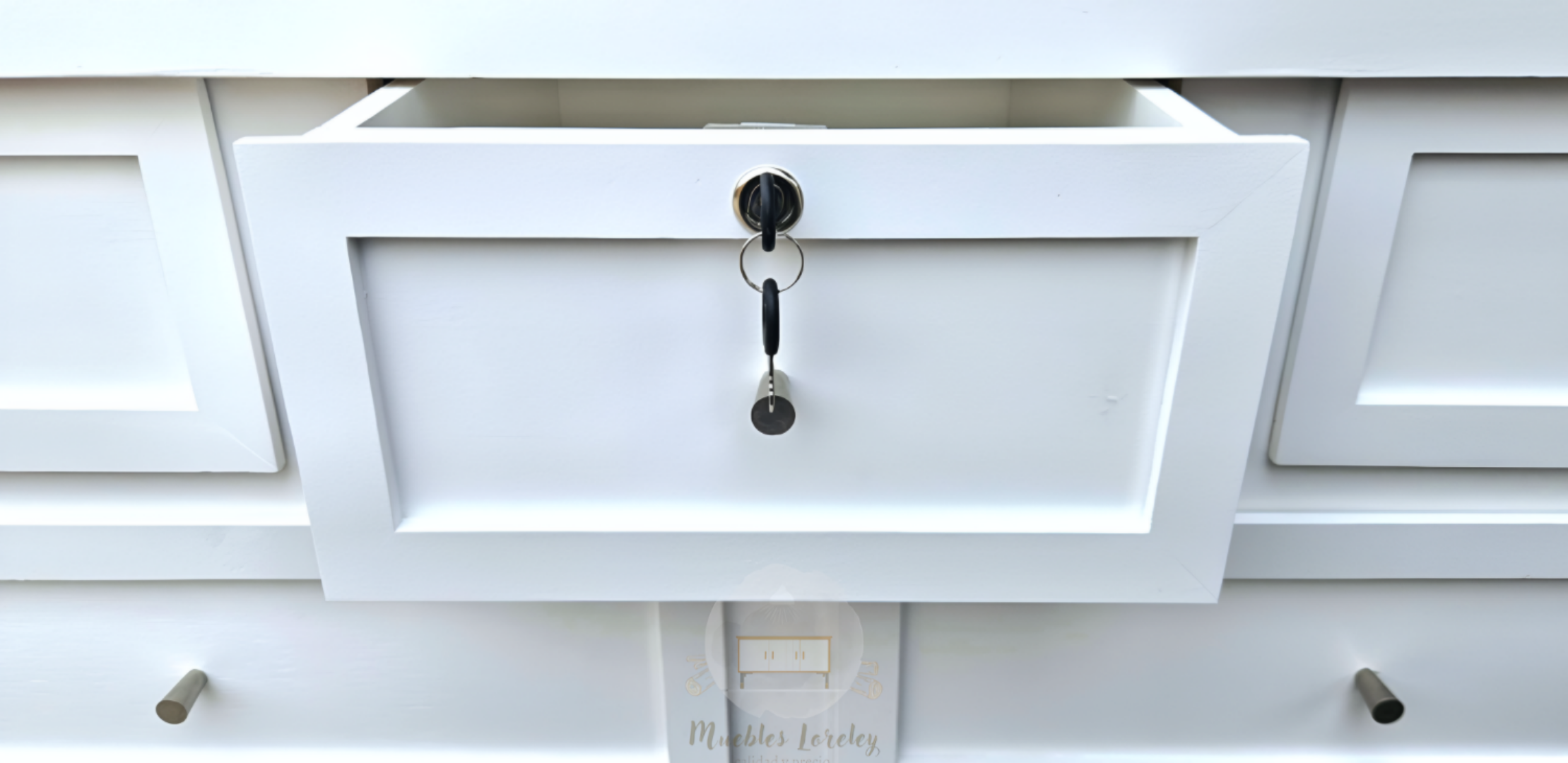 CÓMODA MUEBLES LORELEY MADERA 9 CAJONES LÚMINA NATURAL - 8