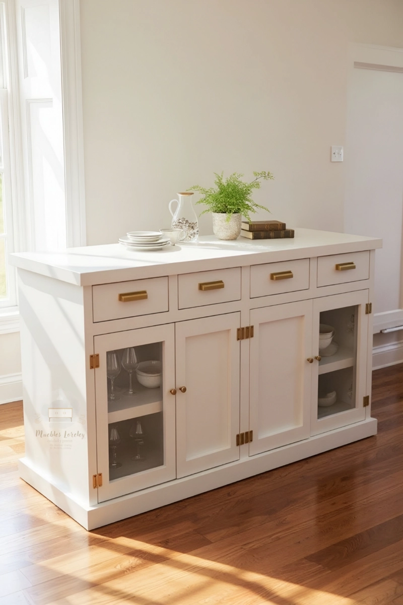 BUFFET DE MADERA 150 CM - MUEBLES LORELEY - 2
