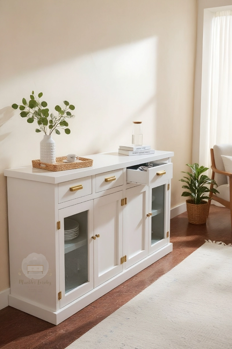 BUFFET DE MADERA 150 CM - MUEBLES LORELEY - 3
