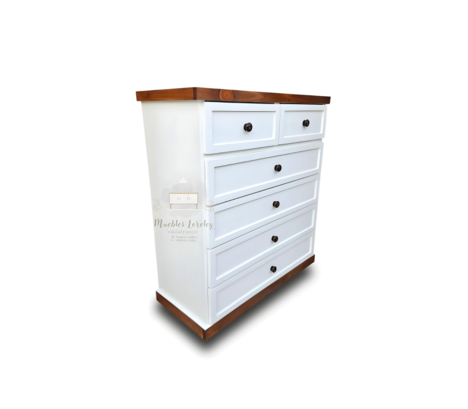 COMODÍN MUEBLES LORELEY 4+2 MADERA PINO - 3