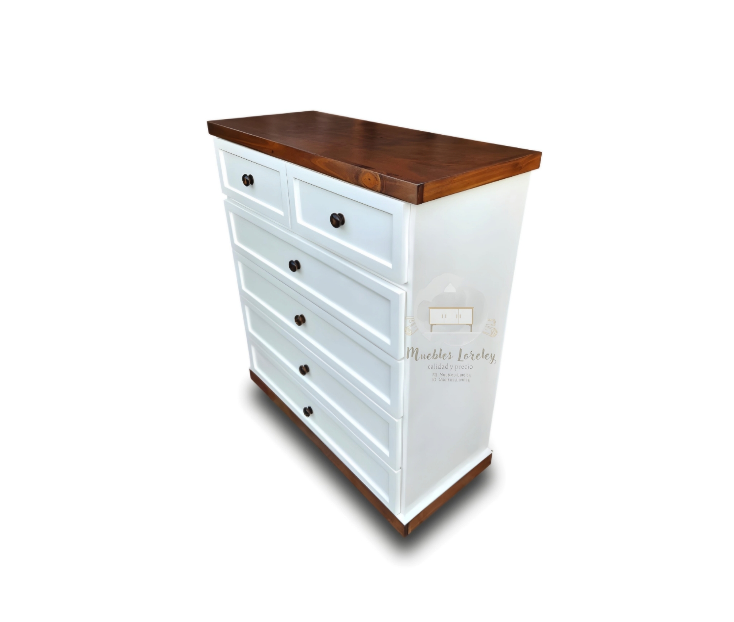 COMODÍN MUEBLES LORELEY 4+2 MADERA PINO - 5