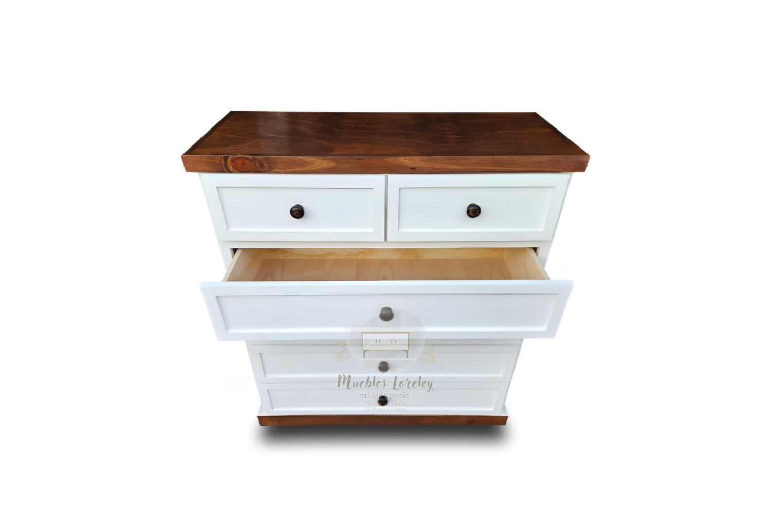 COMODÍN MUEBLES LORELEY 4+2 MADERA PINO - 7