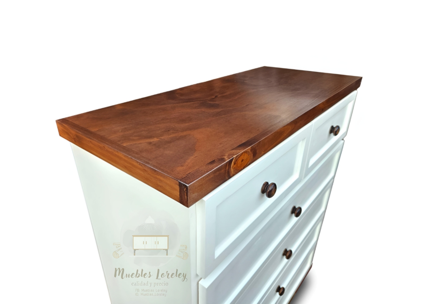 COMODÍN MUEBLES LORELEY 4+2 MADERA PINO - 8