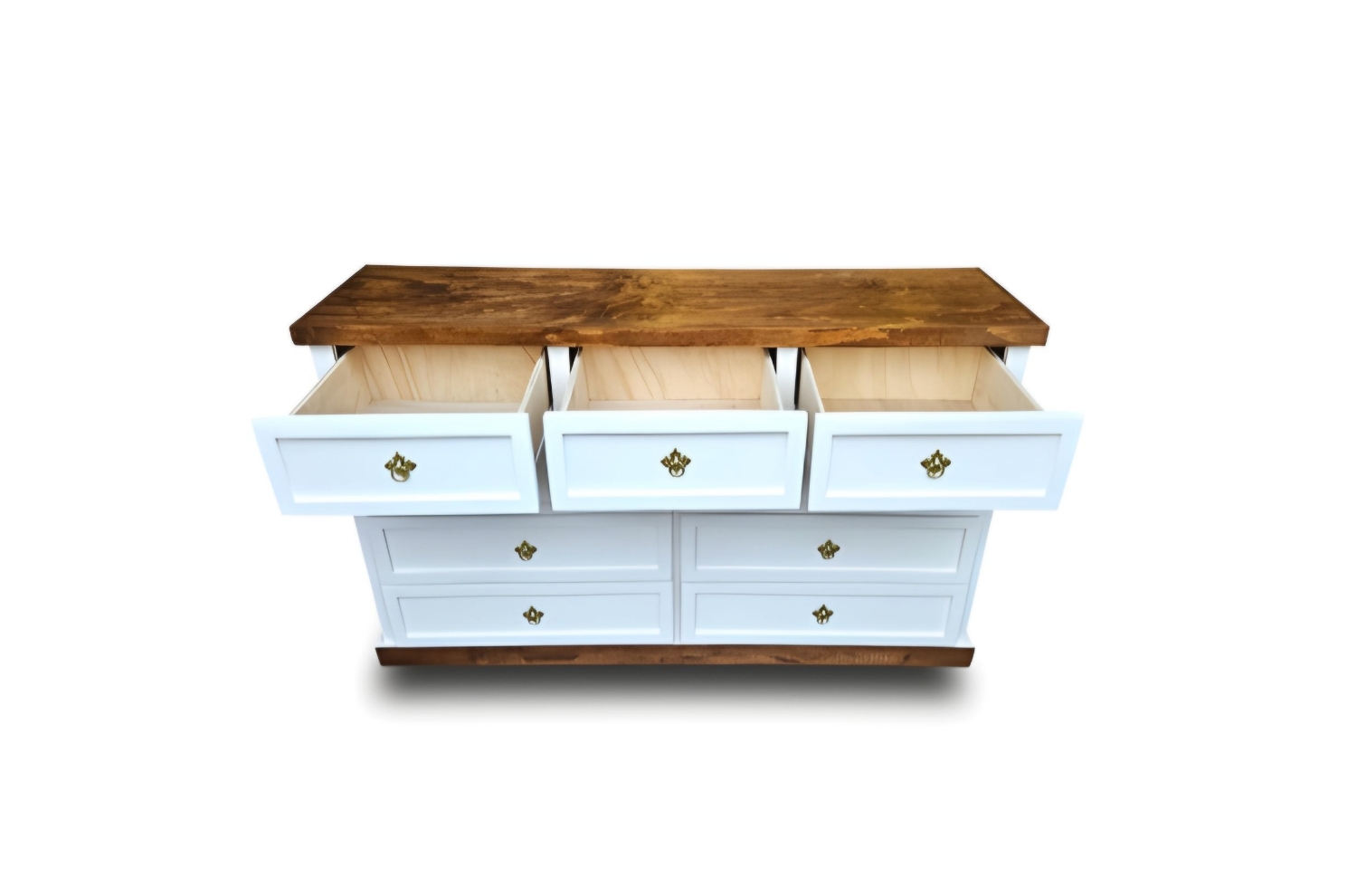 CÓMODA 9 CAJONES DE MADERA-MUEBLES LORELEY - 4