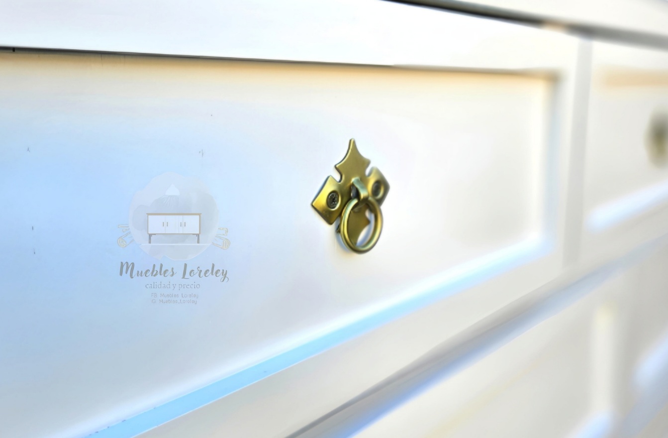 CÓMODA 9 CAJONES DE MADERA-MUEBLES LORELEY - 5