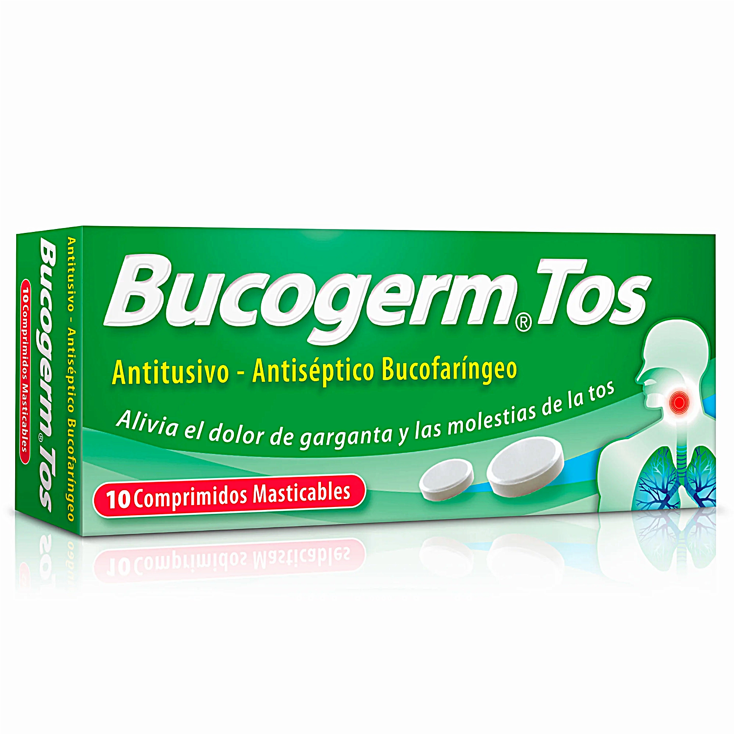 BUCOGERM TOS 10 COMPRIMIDOS MASTICABLE - 1