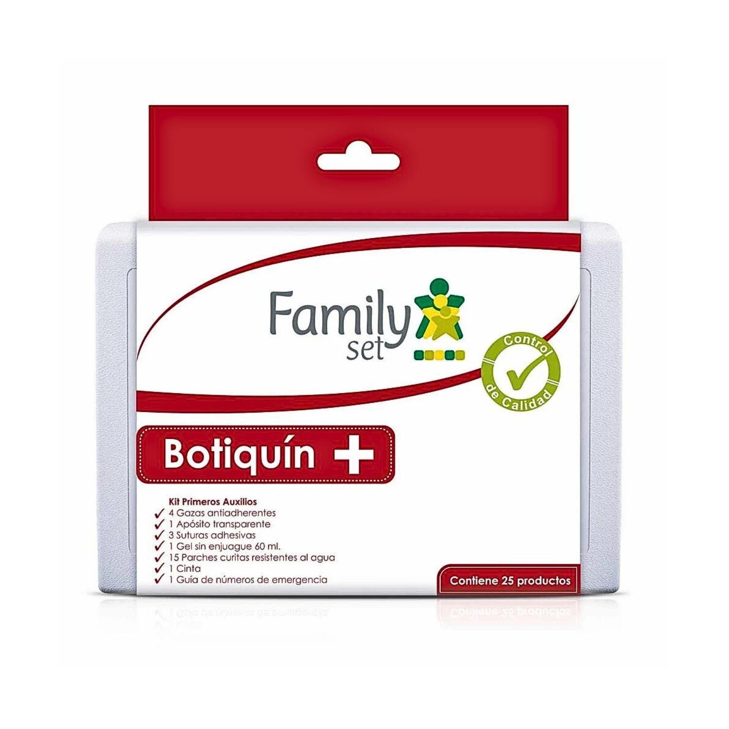 BOTIQUIN PRIMEROS AUXILIOS 25 ARTICULOS FAMILY SET ORIGINAL - 1