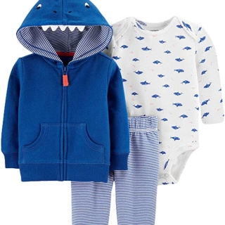 CONJUNTO 3 PIEZAS POLERÓN, BUZO Y BODY BEBÉ - 1