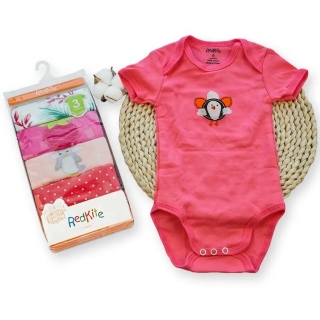 SET DE BODYS SURTIDOS PARA BEBÉ MANGA CORTA PACK 5 - 100% ALGODÓN NIÑA - 1