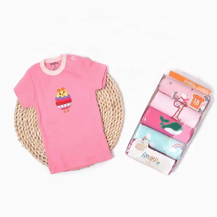 SET DE 5 POLERAS MANGA CORTA NIÑA ALGODÓN. MODELOS SURTIDOS - 1