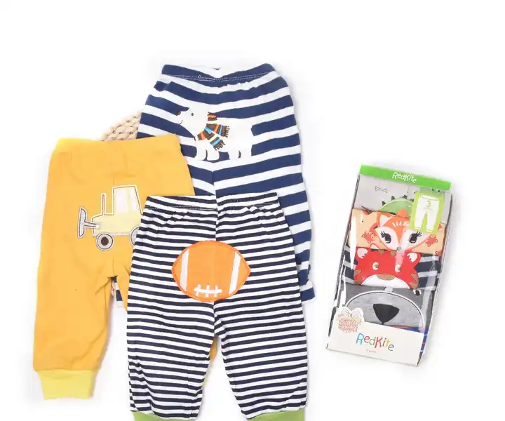 PACK X5 PANTALÓN LARGO ALGODÓN NIÑO CALZAS BEBÉ MODELOS SURTIDOS VARIADOS - 1