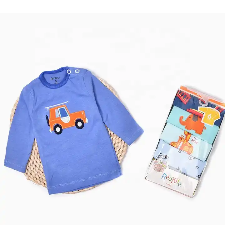 SET DE 5 POLERAS MANGA LARGA NIÑA ALGODÓN. MODELOS SURTIDOS - 1