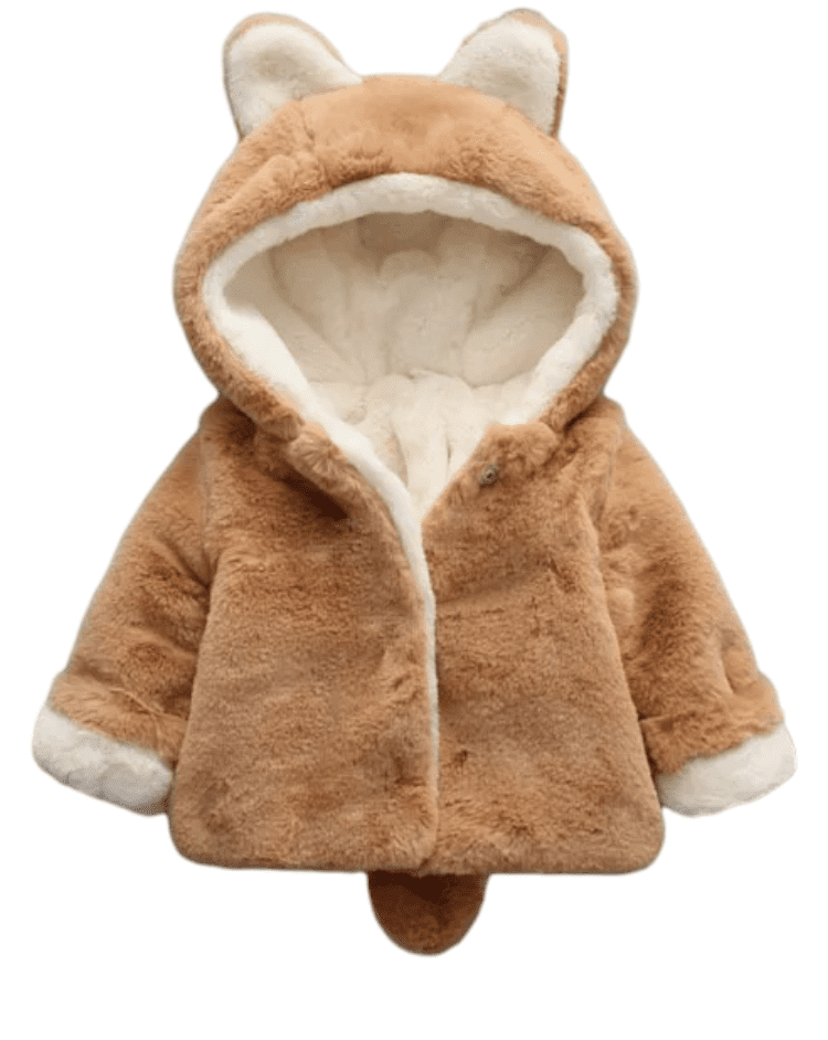 POLERON PELUDITO CON COLITA Y OREJITAS PARA NIÑOS NIÑAS Y BEBÉS - 1