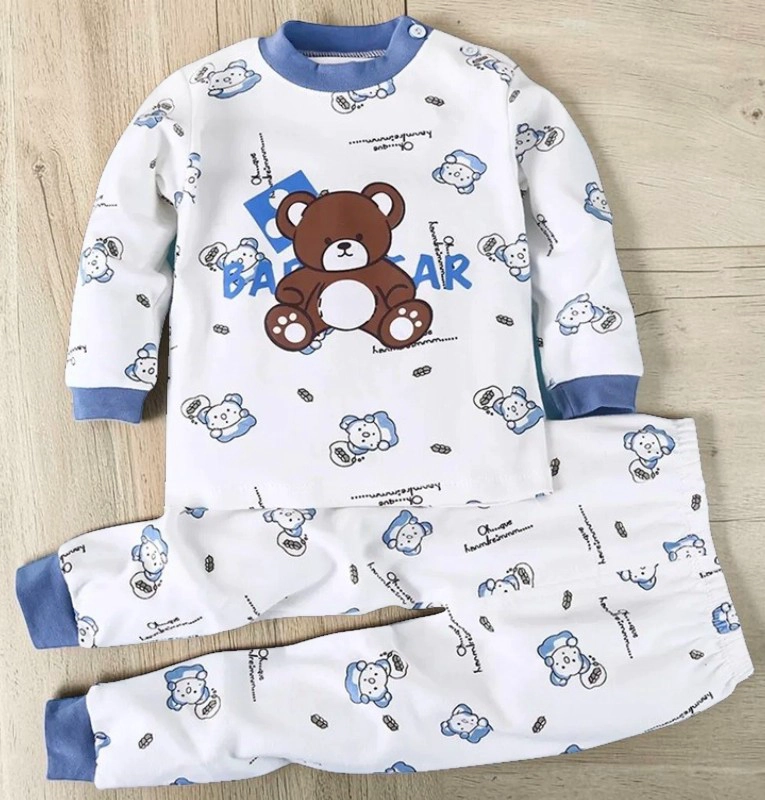 PIJAMA OSITO PARA NIÑOS Y BEBE S 100% ALGODON - 3
