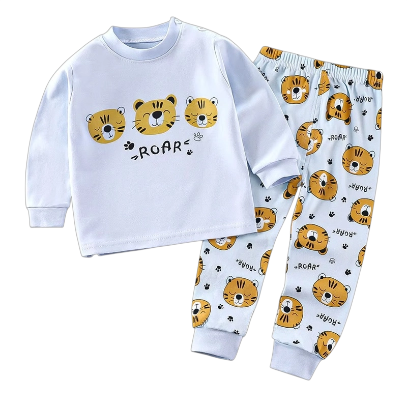 PIJAMA LEONCITOS PARA NIÑOS Y BEBE S 100% ALGODON - 1