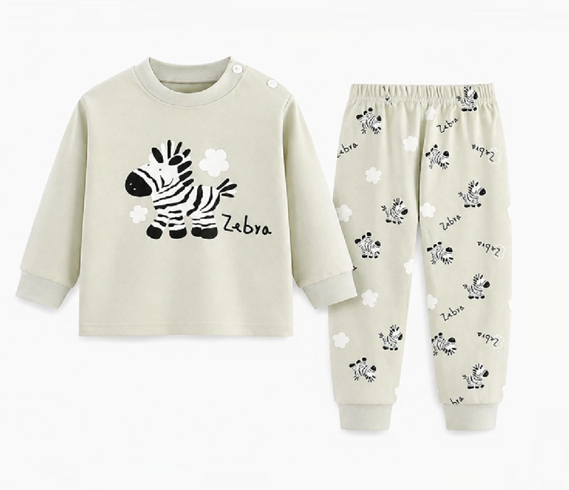 PIJAMA CEBRITA PARA NIÑOS Y BEBE S 100% ALGODON - 1