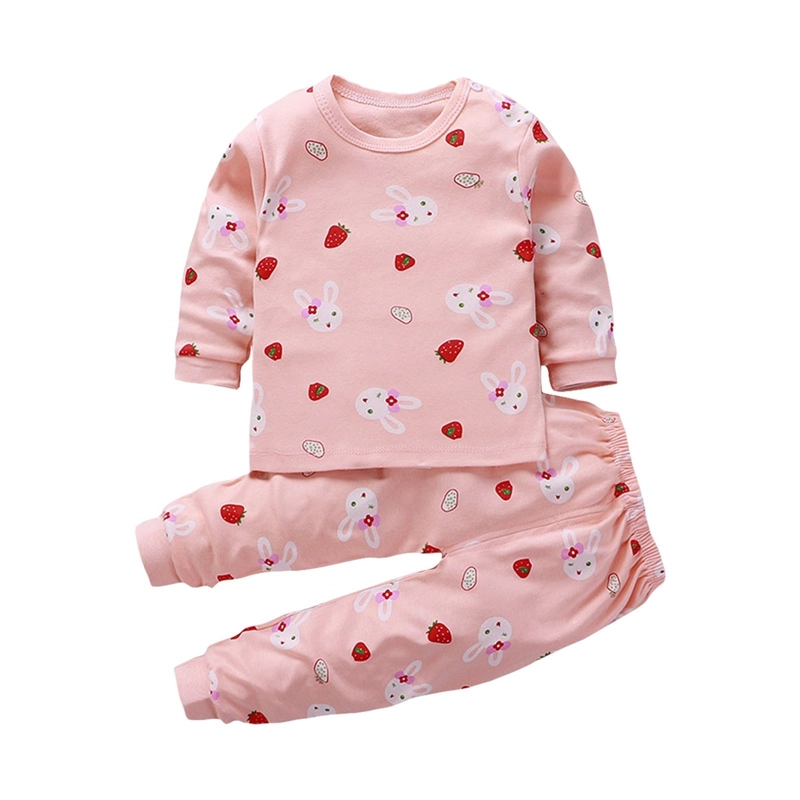 PIJAMA CORAZONCITOS PARA NIÑAS Y BEBE S 100% ALGODON - 1