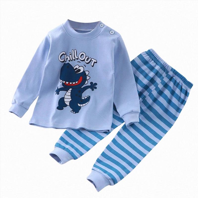 PIJAMA DINOSAURIO FELIZ PARA NIÑOS Y BEBE S 100% ALGODON - 1
