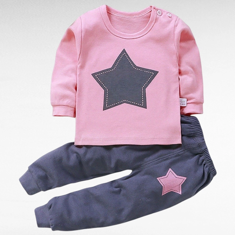 PIJAMA ESTRELLITA PARA NIÑAS Y BEBE S 100% ALGODON - 3