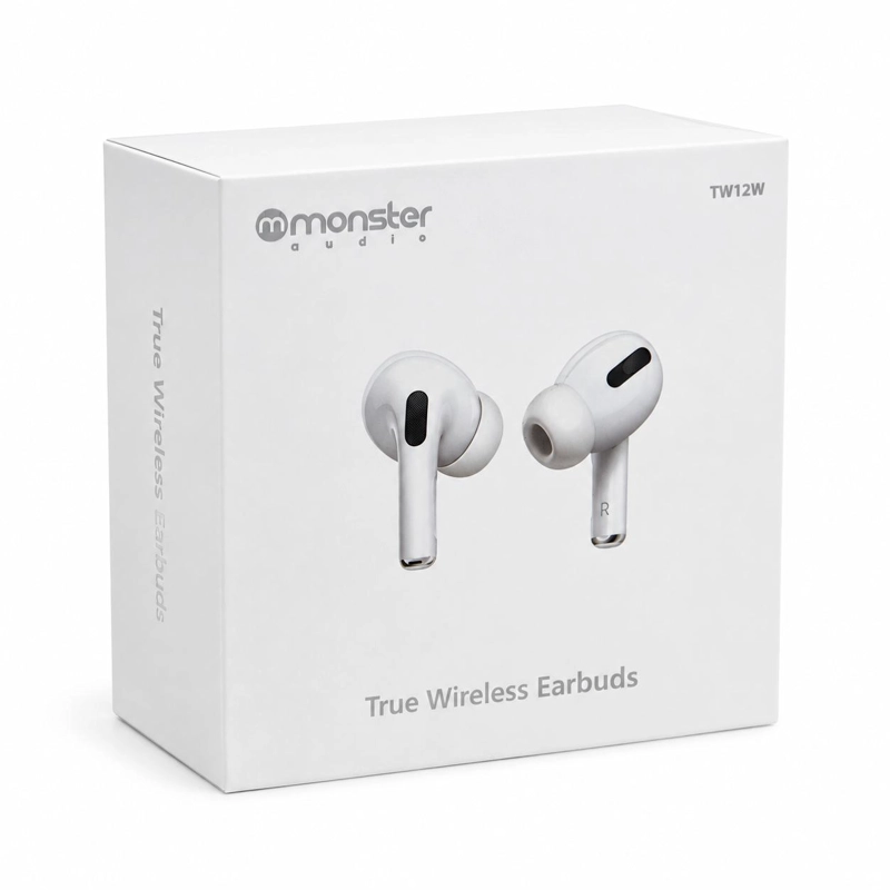 AUDÍFONOS MONSTER AUDIO TRUE WIRELESS MTW9WH BLUETOOTH BLANCO - 8