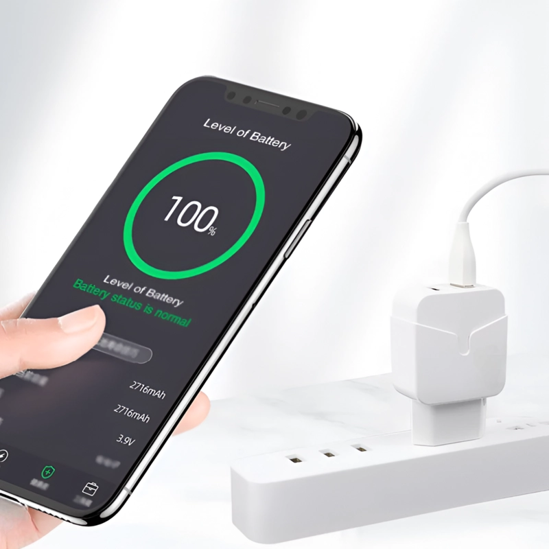 CARGADOR PARA IPHONE DE CARGA RAPIDA CON CABLE LIGHTNING SEC - 8