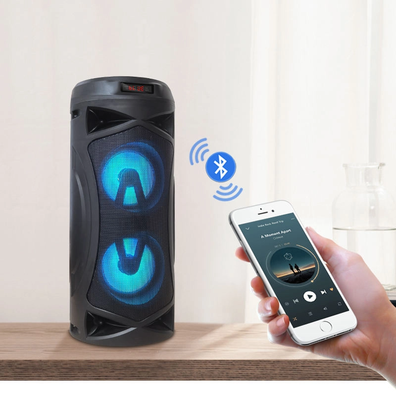 PARLANTE BLUETOOTH FUJITEL PORTÁTIL RECARGABLE CON 3220 LED - 7