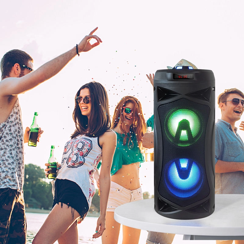 PARLANTE BLUETOOTH FUJITEL PORTÁTIL RECARGABLE CON 3220 LED - 9